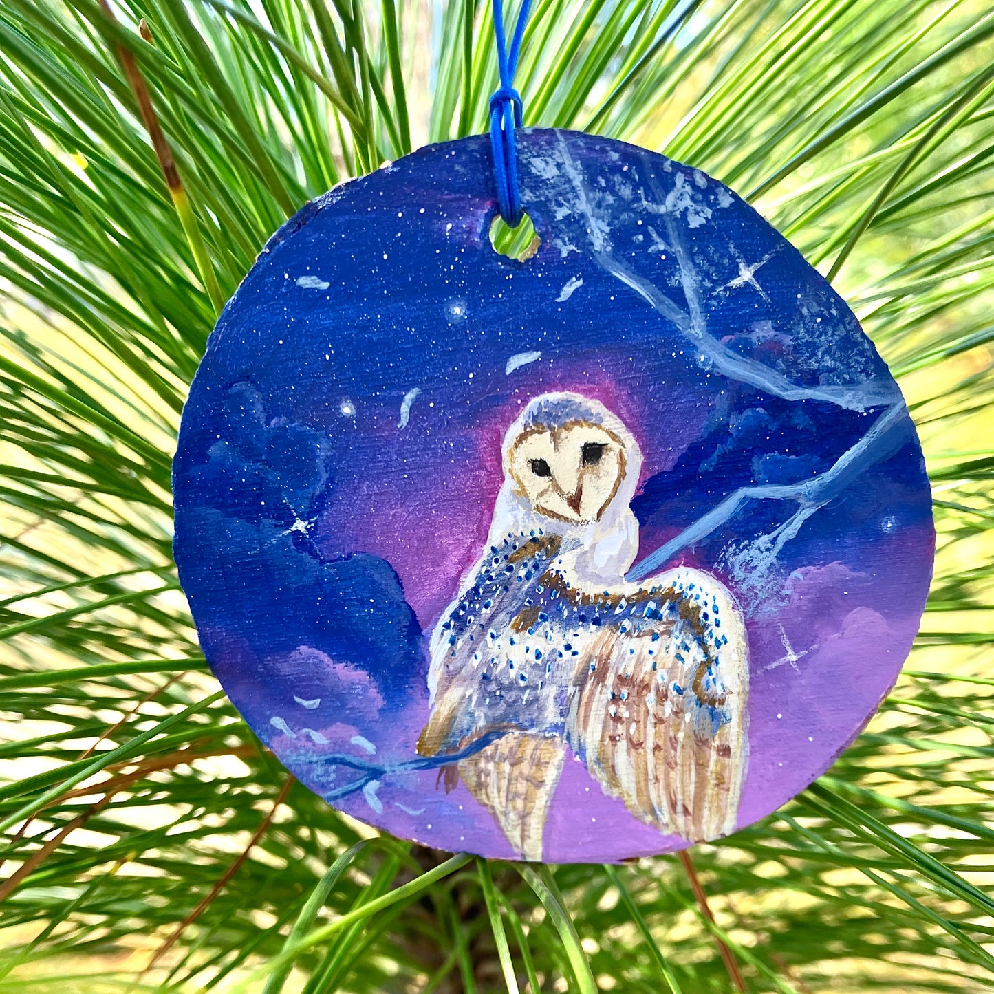 The Mystical Owl- Hand painted Ornament