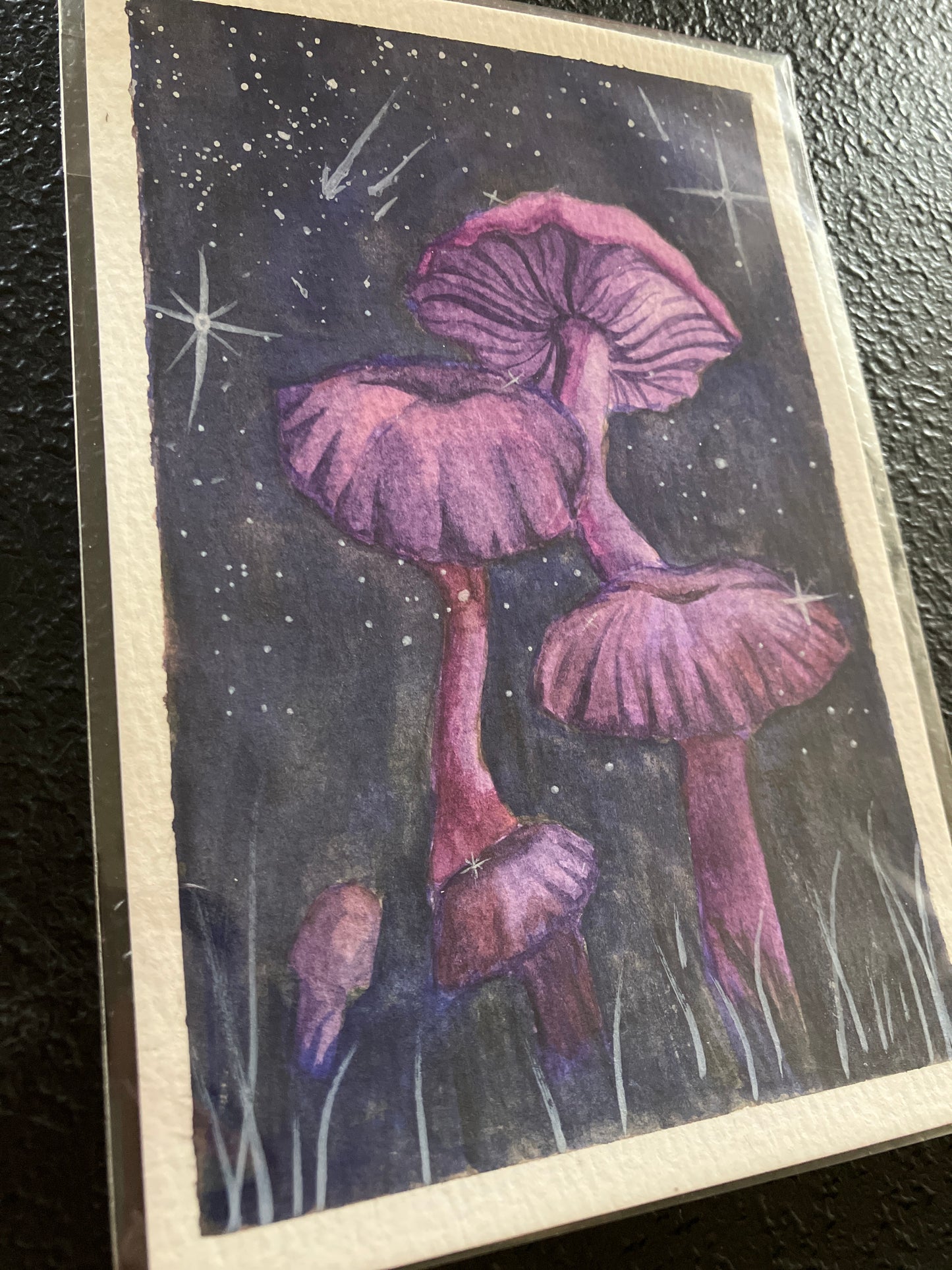 “ Celestial Amethyst Mushrooms” - original painting