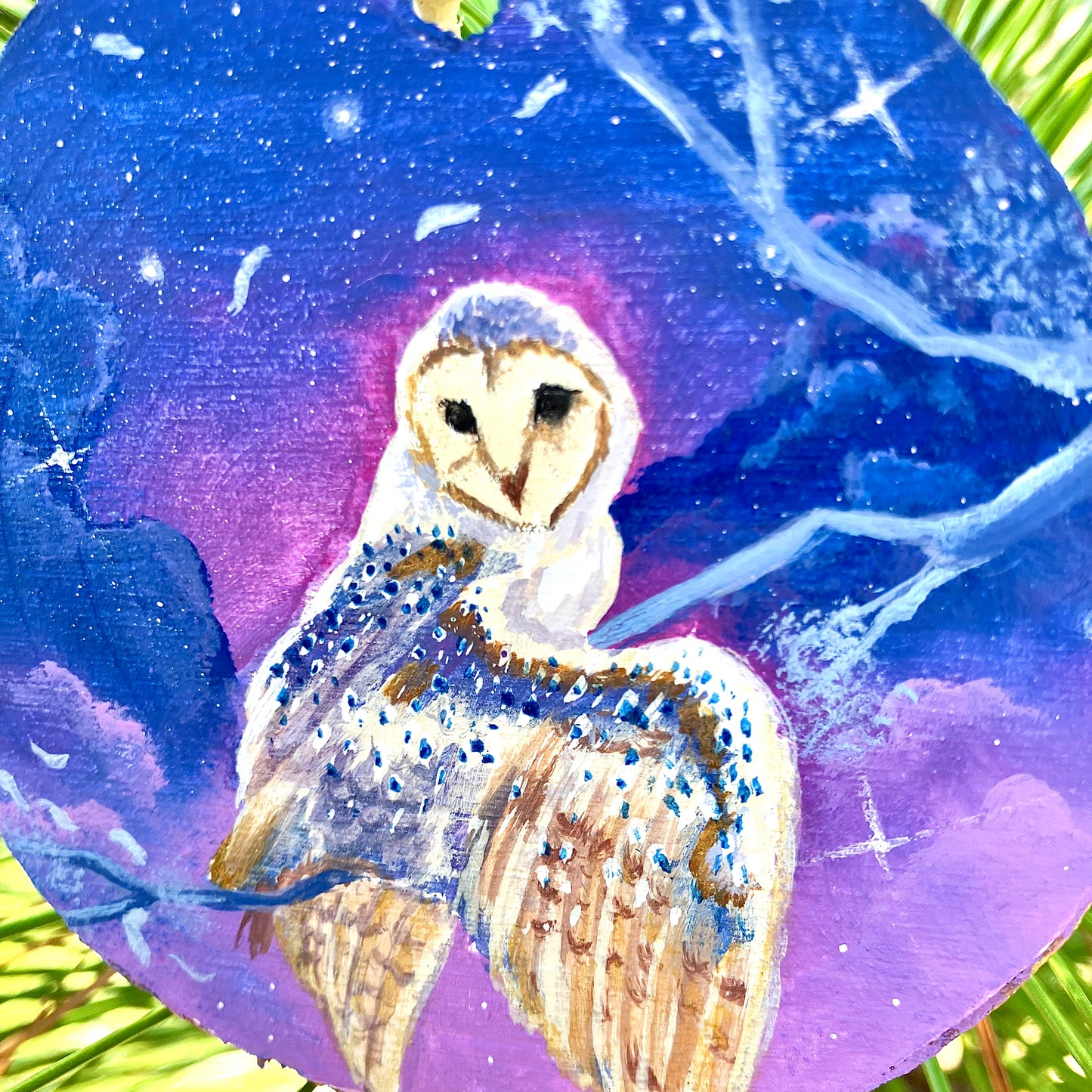 The Mystical Owl- Hand painted Ornament