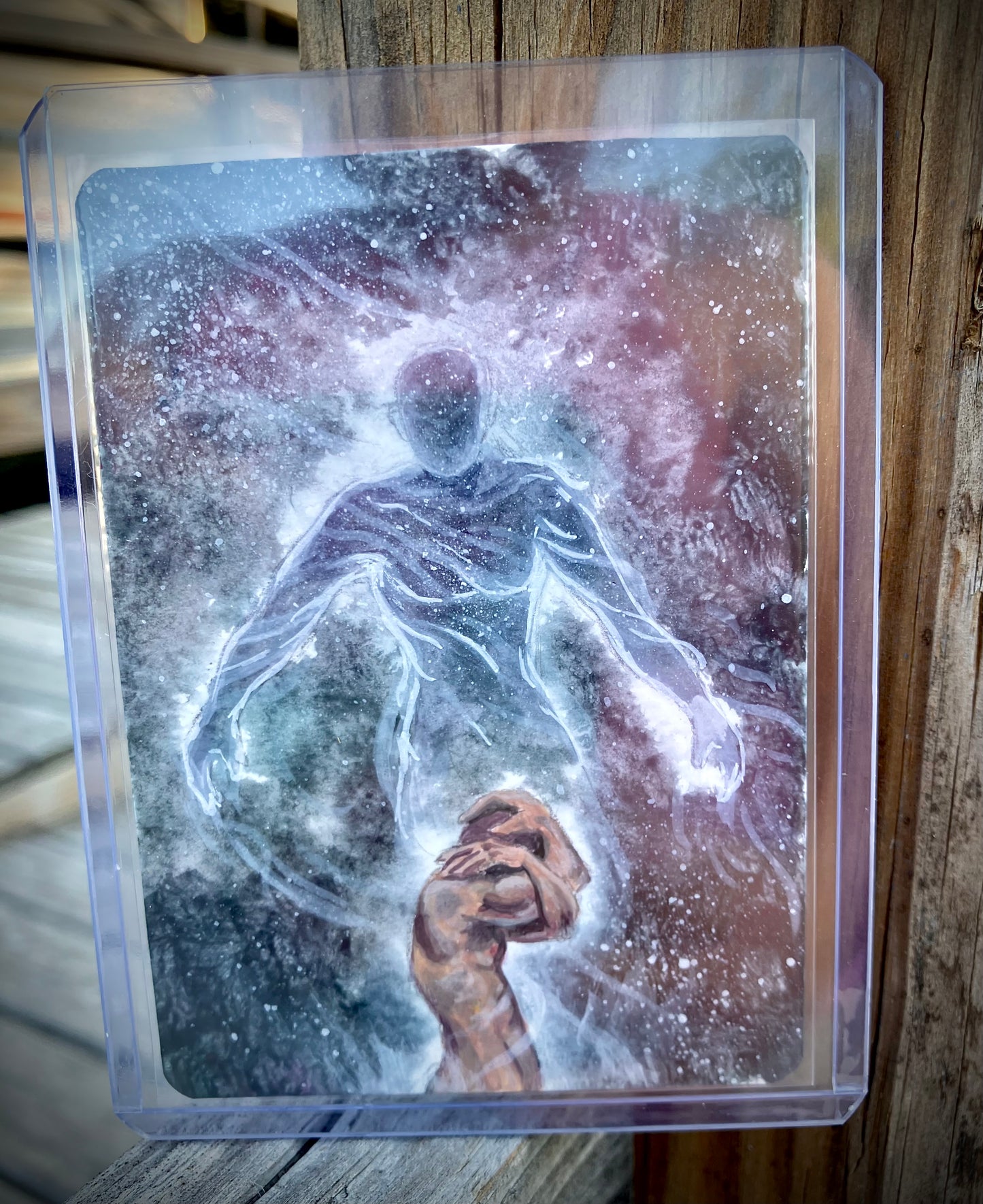 Salvation- Hand painted ACEO collectors card