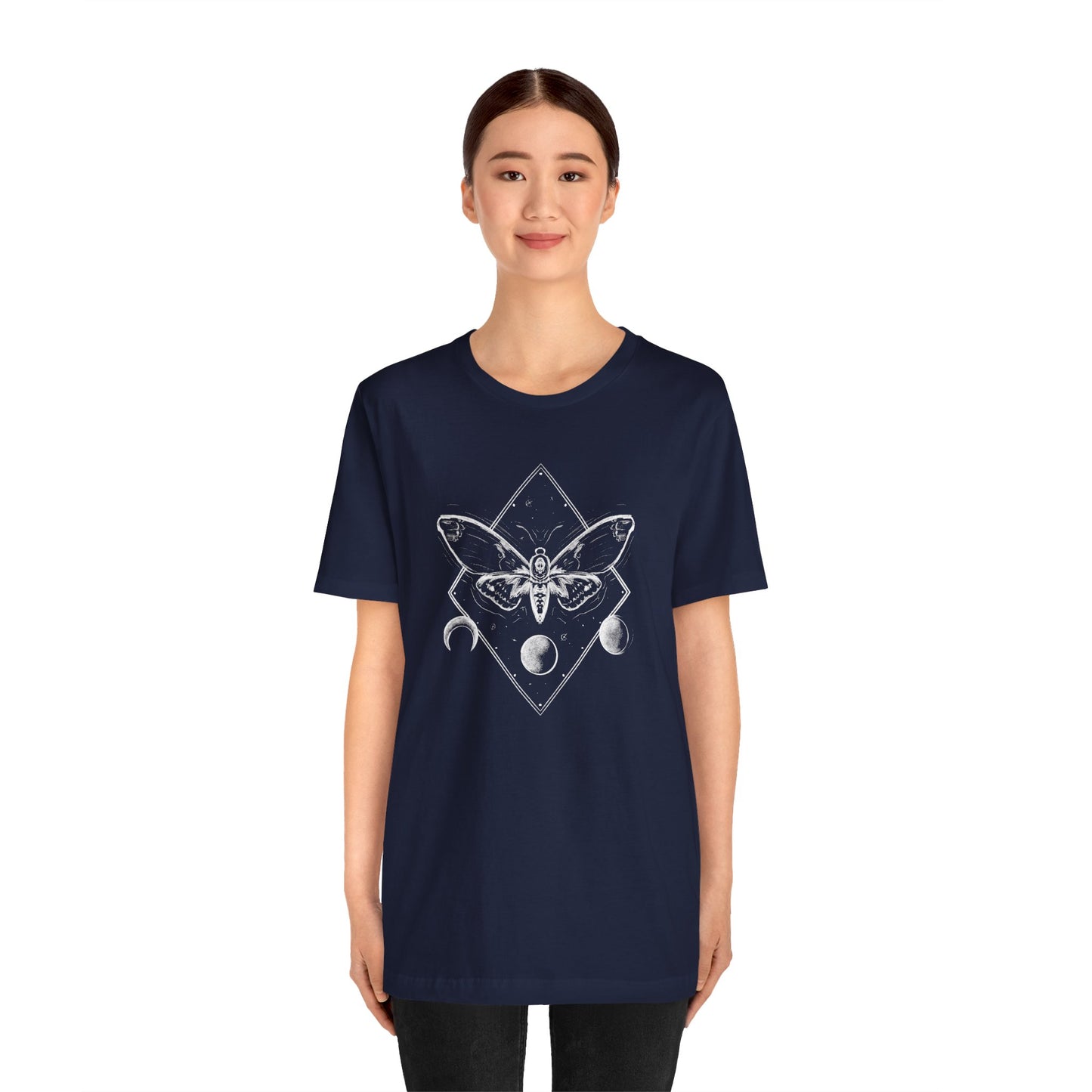 Moth and moon phases tee