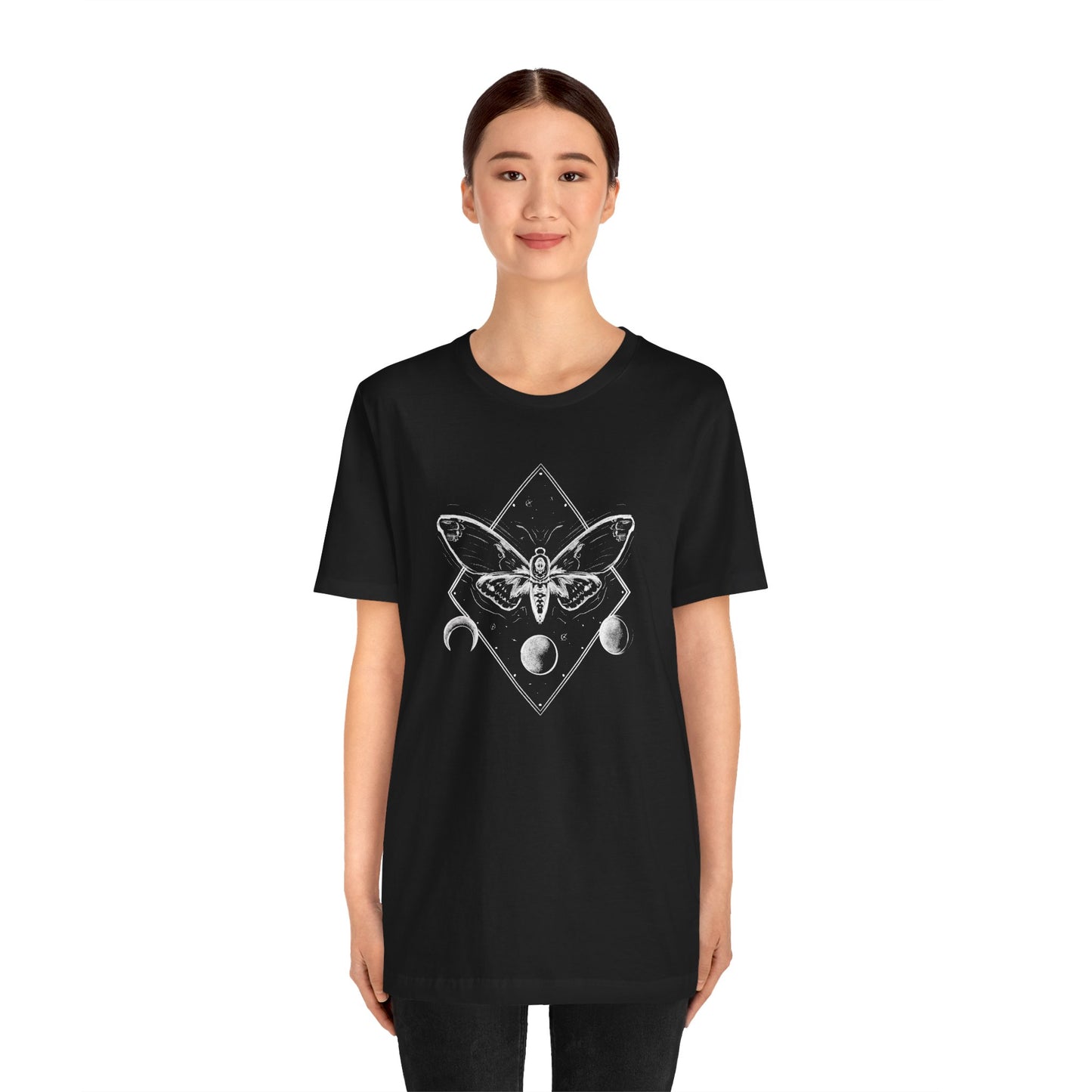 Moth and moon phases tee