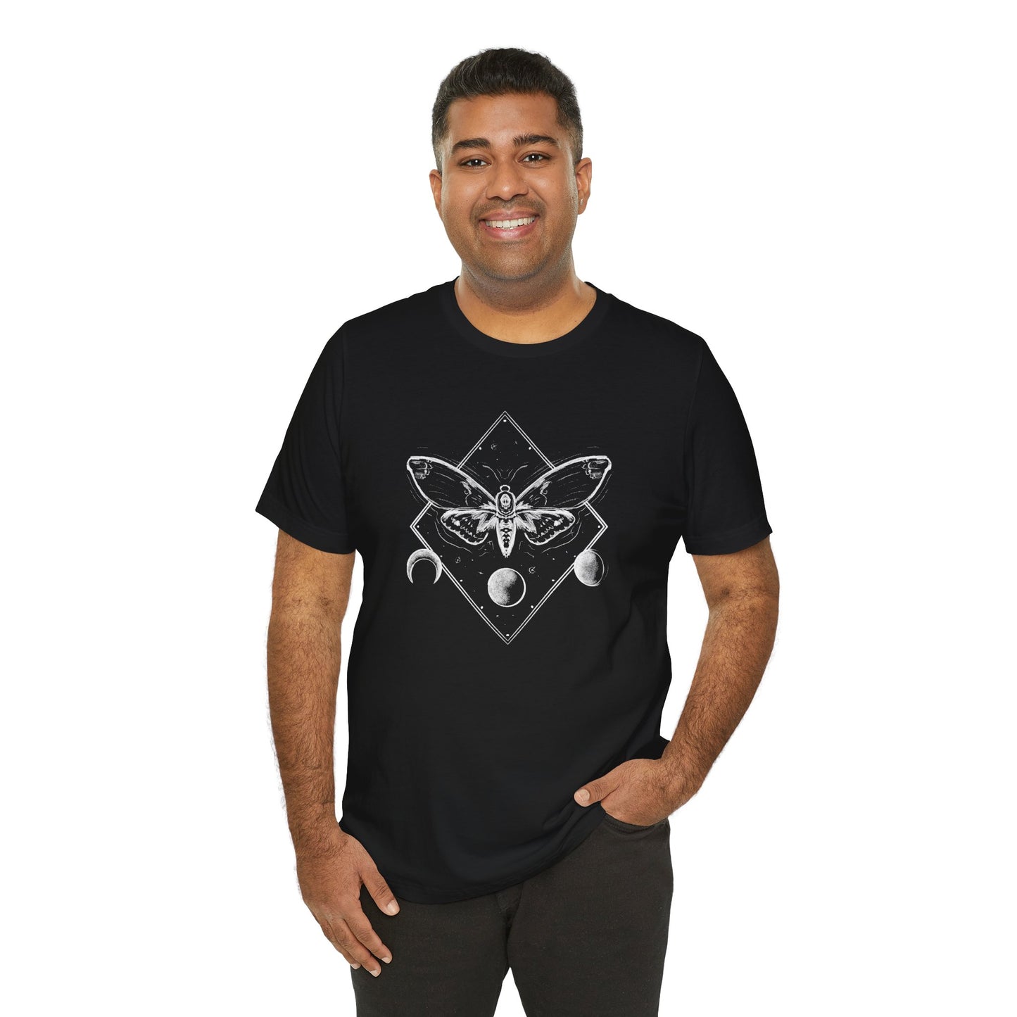 Moth and moon phases tee