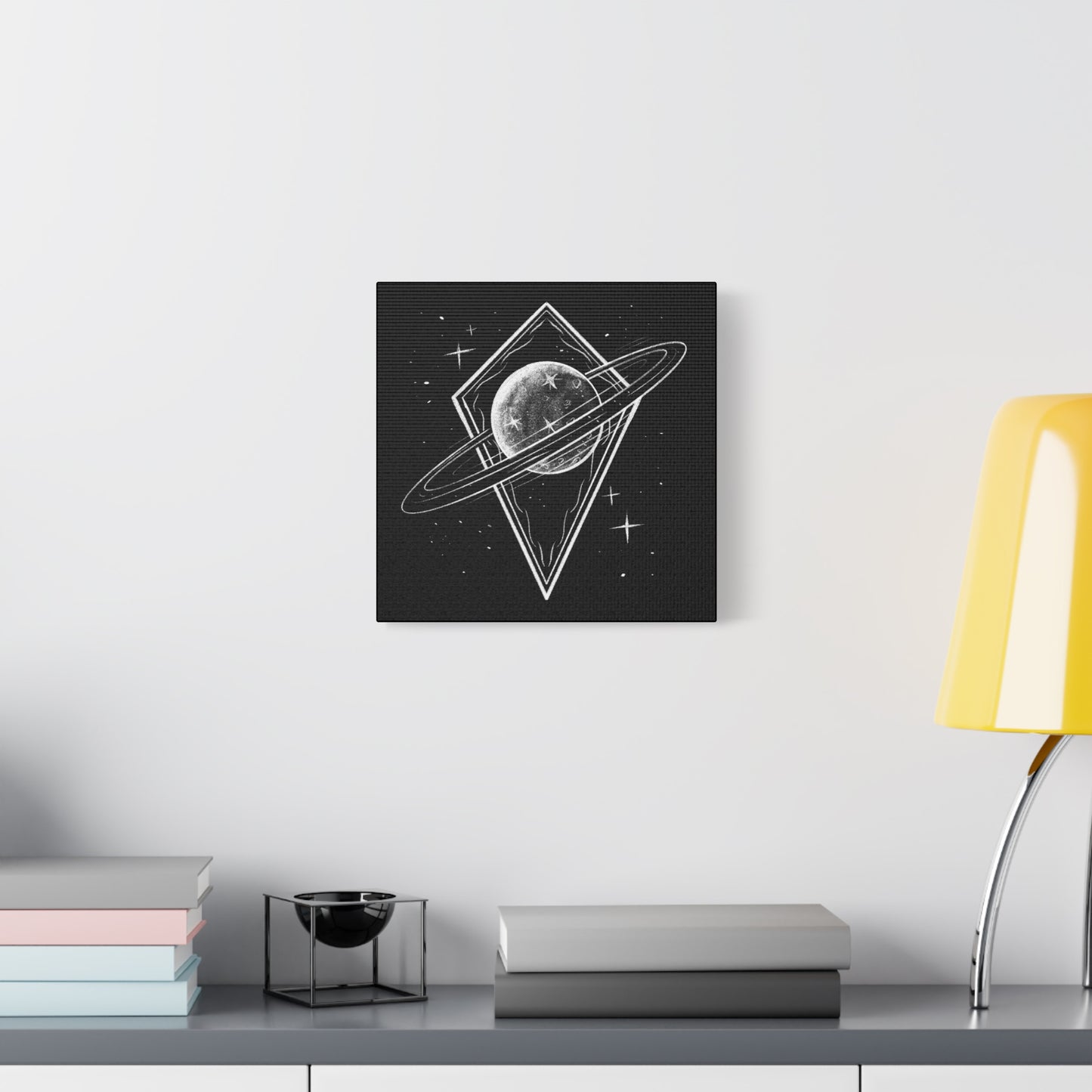 Celestial Planet Matte Canvas Print