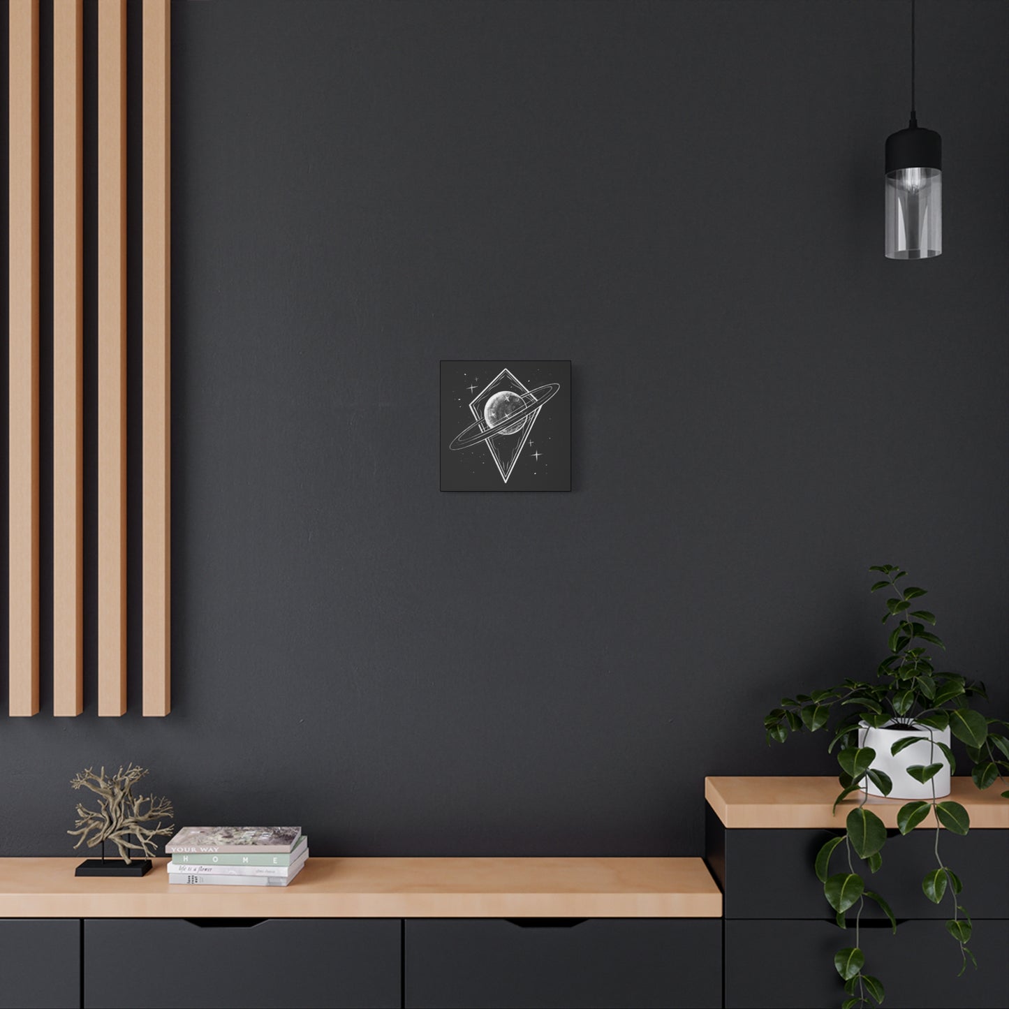 Celestial Planet Matte Canvas Print