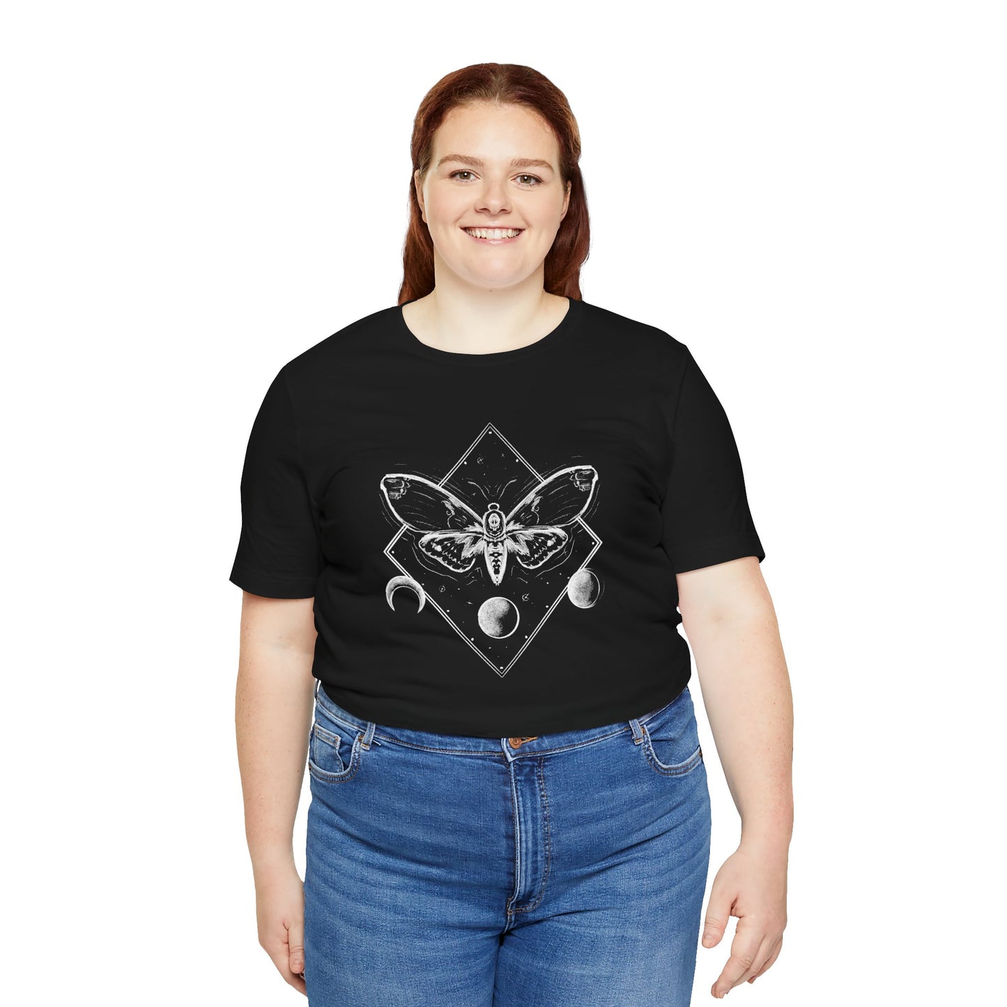 Moth and moon phases tee