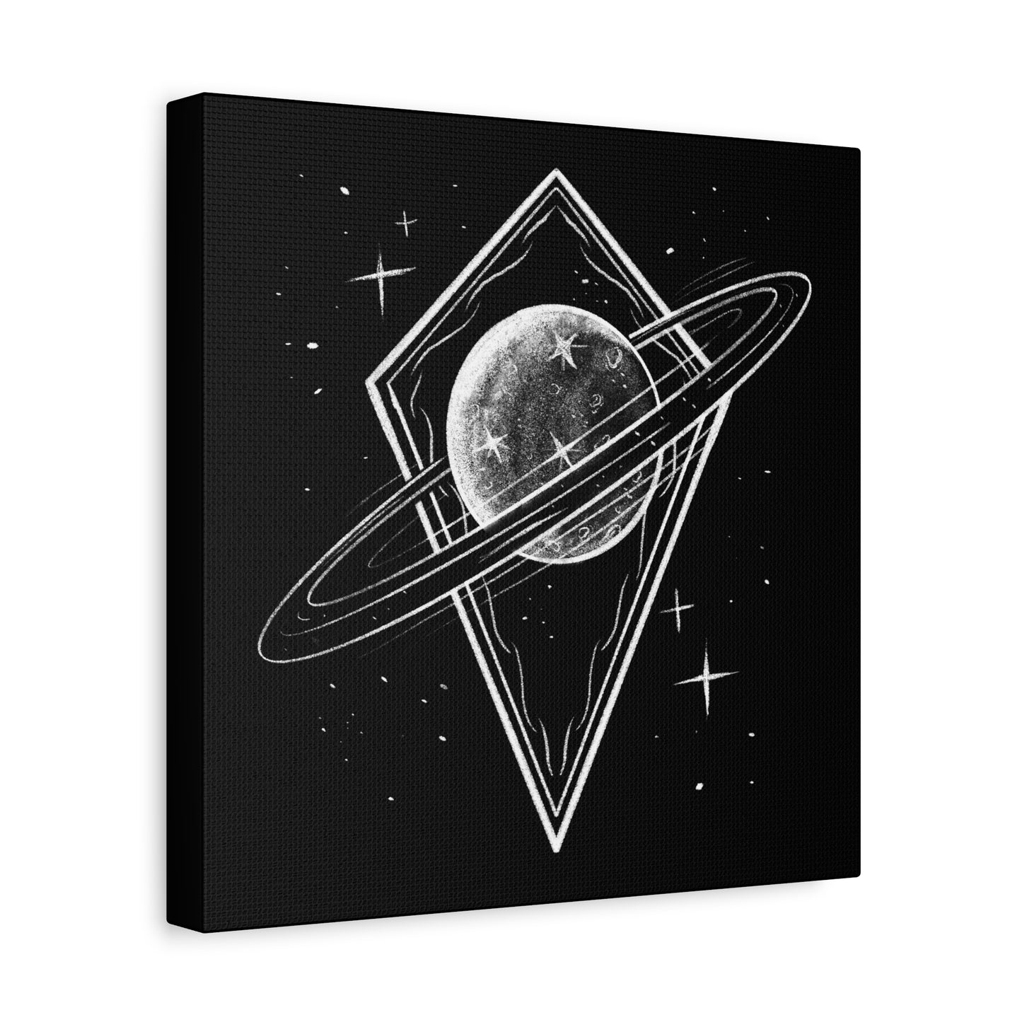 Celestial Planet Matte Canvas Print