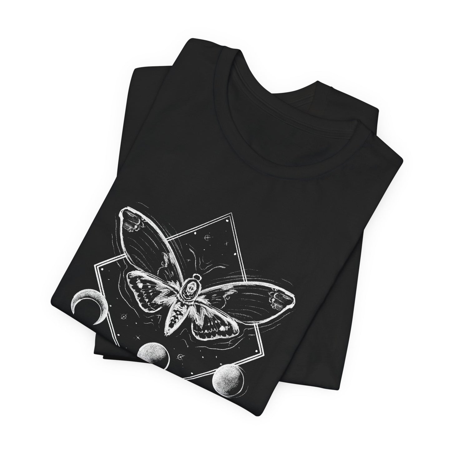 Moth and moon phases tee
