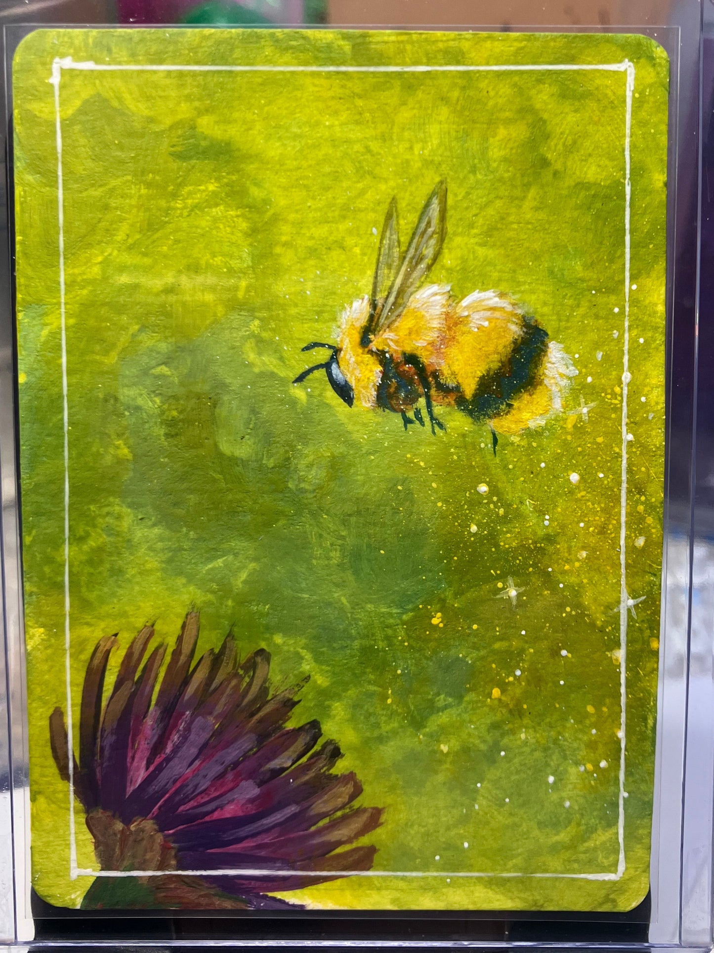 Pleasant Words - hand painted original ACEO collectible card