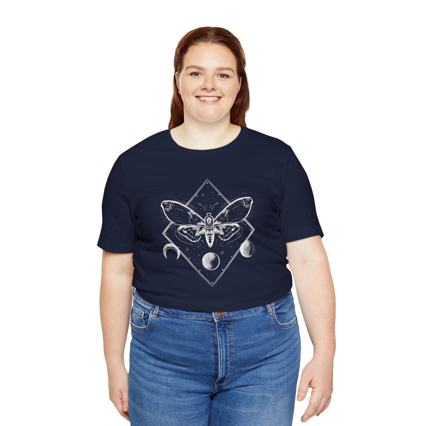 Moth and moon phases tee