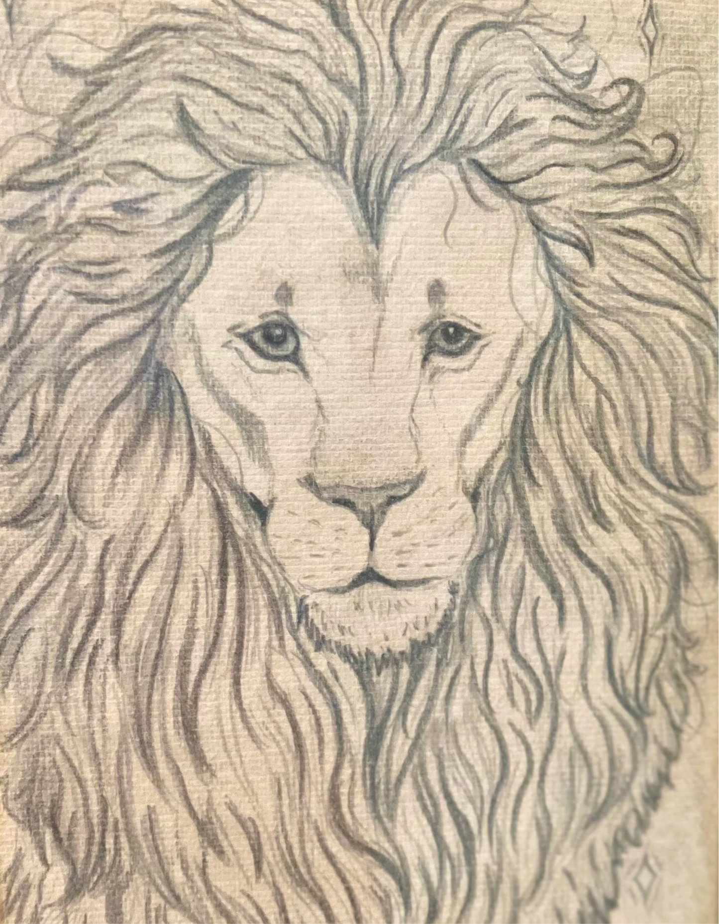 “His guidance” Lion art