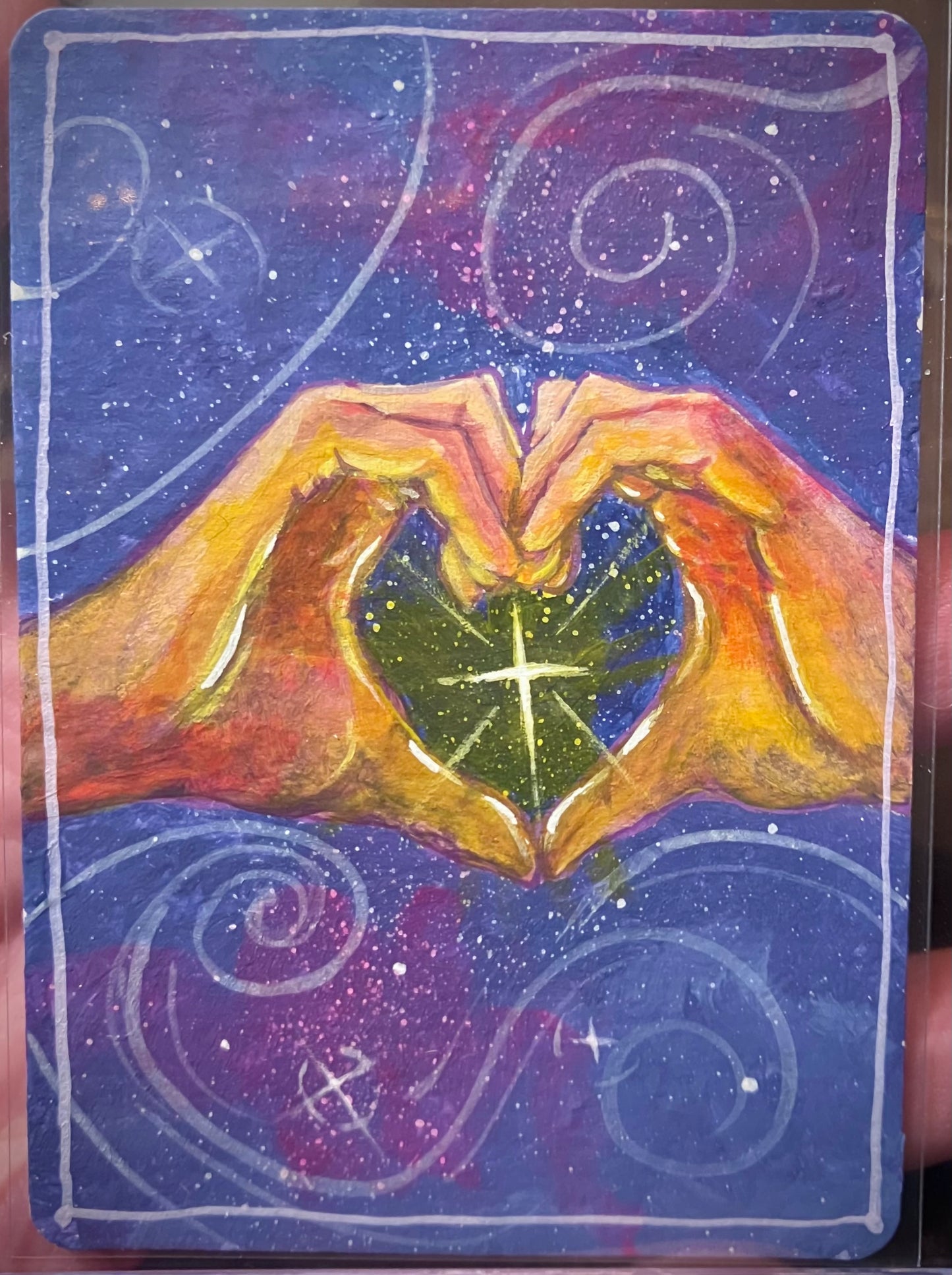 Love of God - Original hand painted collectible card one of a kind edition ACEO
