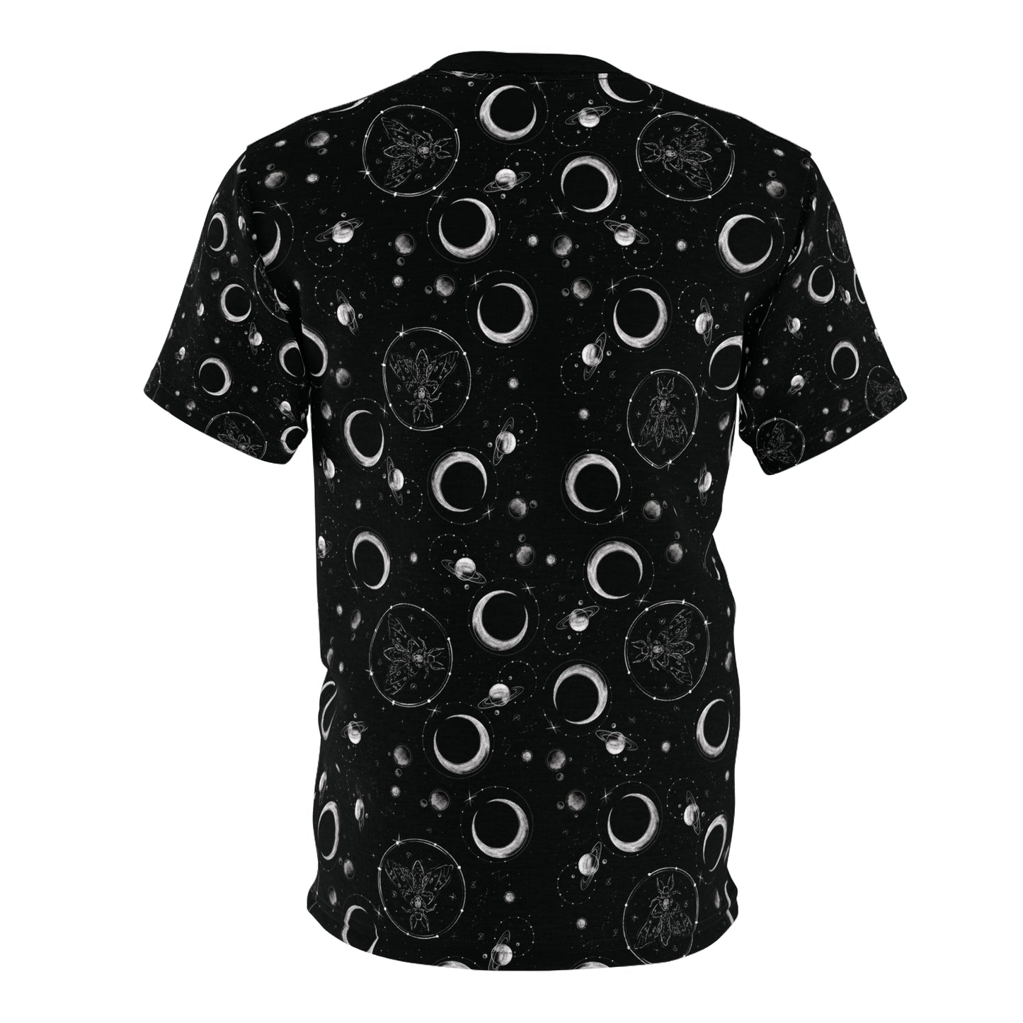 Celestial moon and moth tee