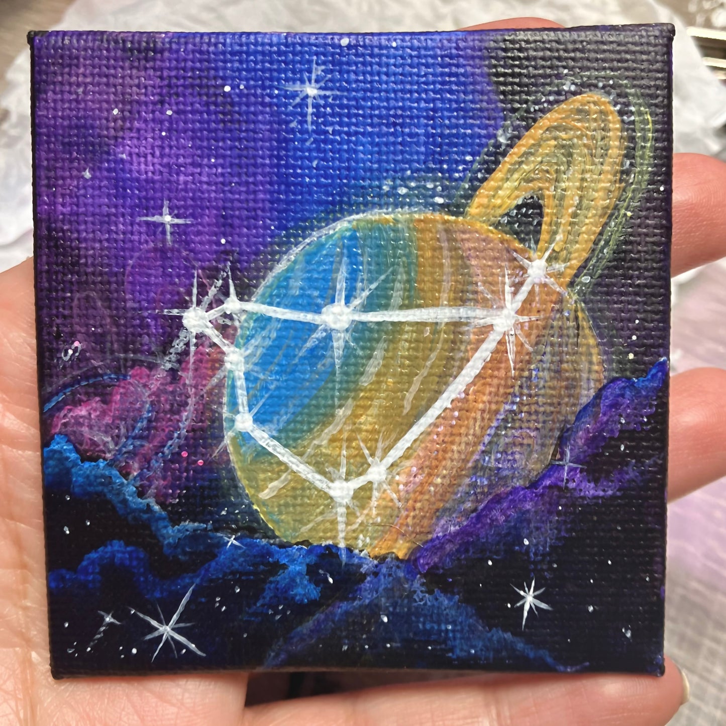 Zodiac and Planet mini paintings