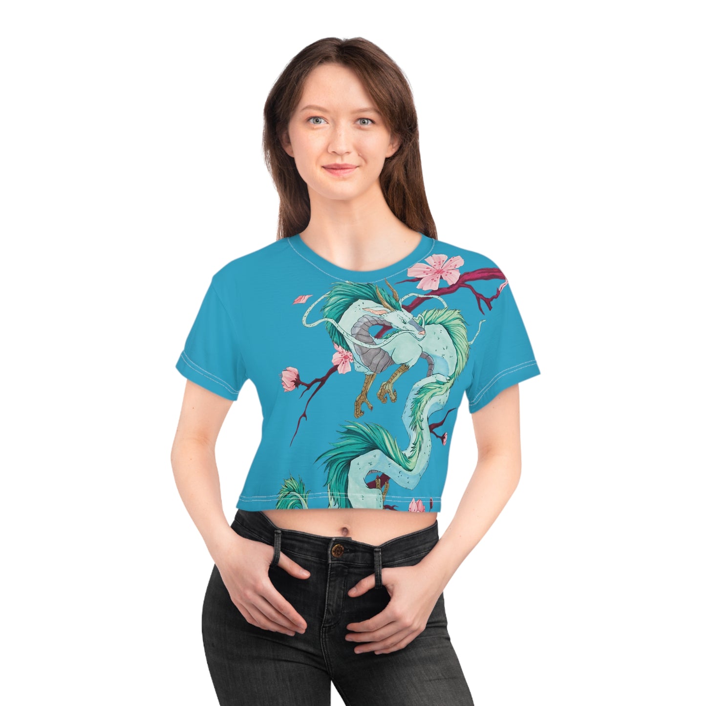 Japanese Dragon Spirit - crop tee