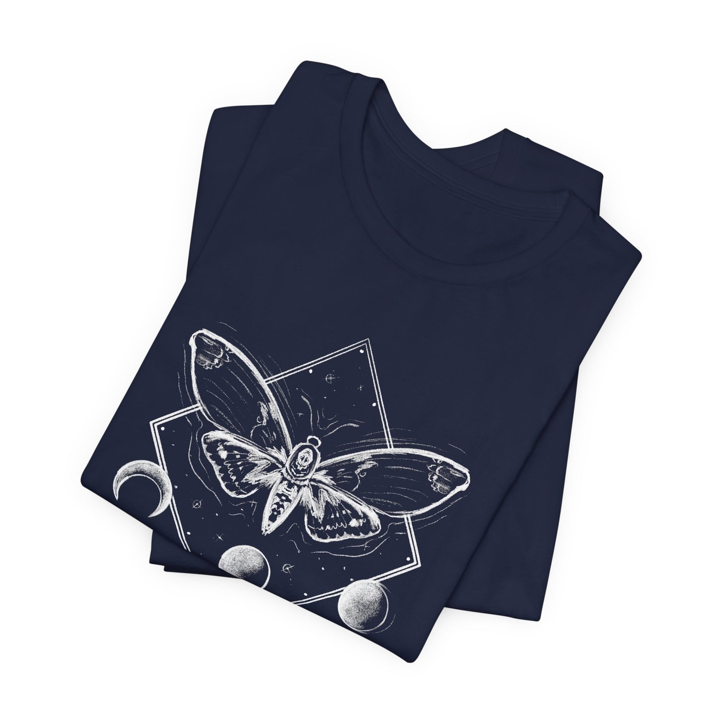 Moth and moon phases tee