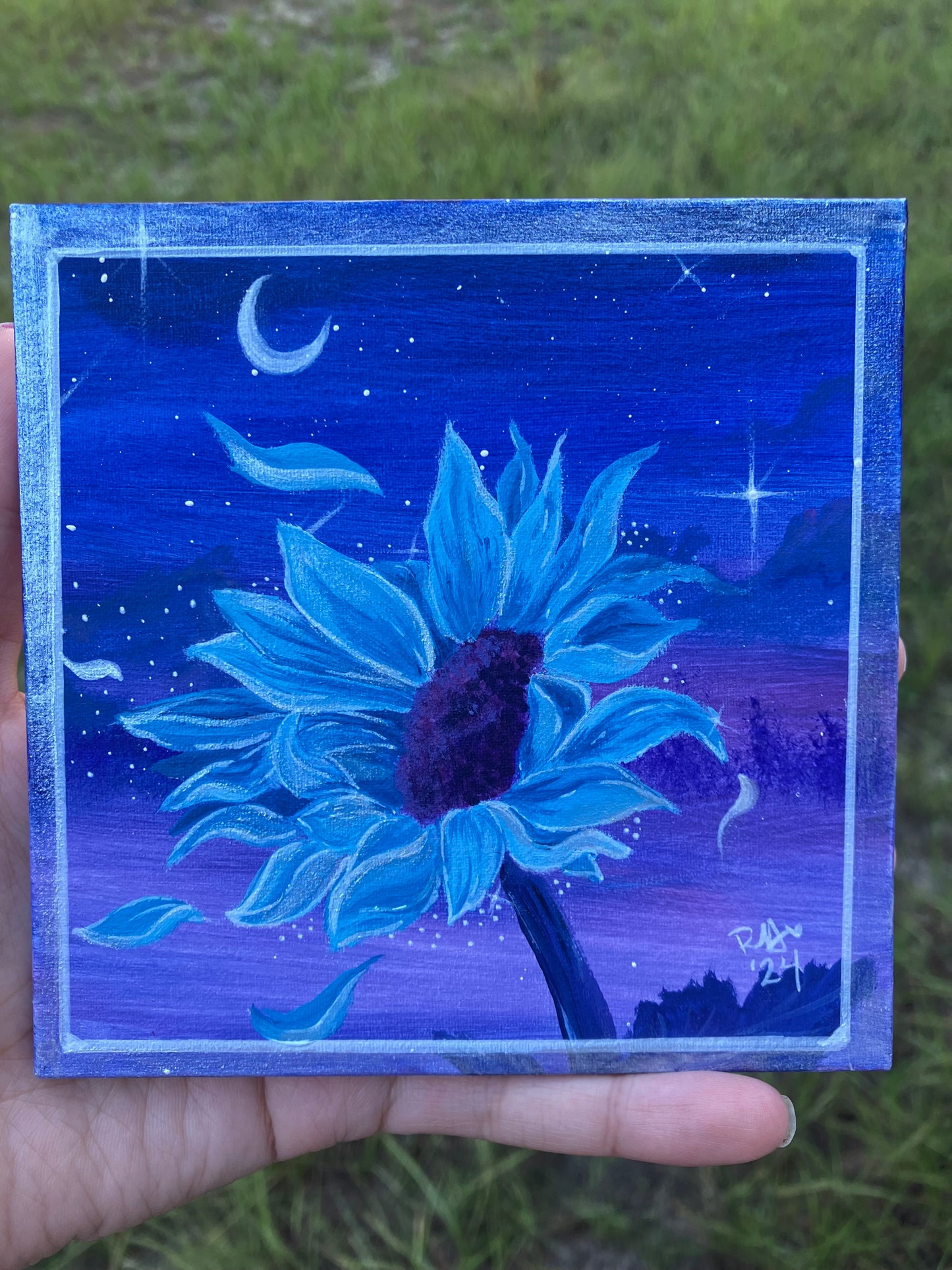 “Sunflower at Dusk” Art