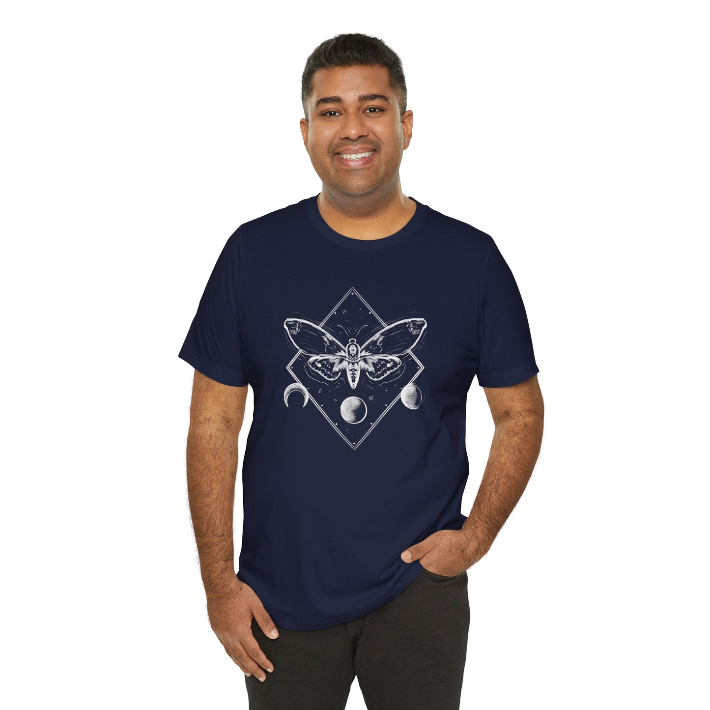 Moth and moon phases tee