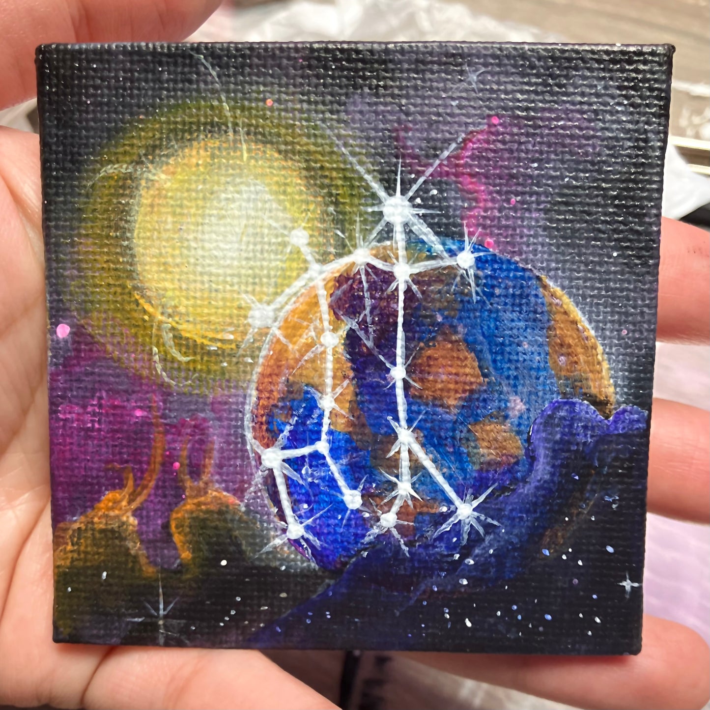 Zodiac and Planet mini paintings