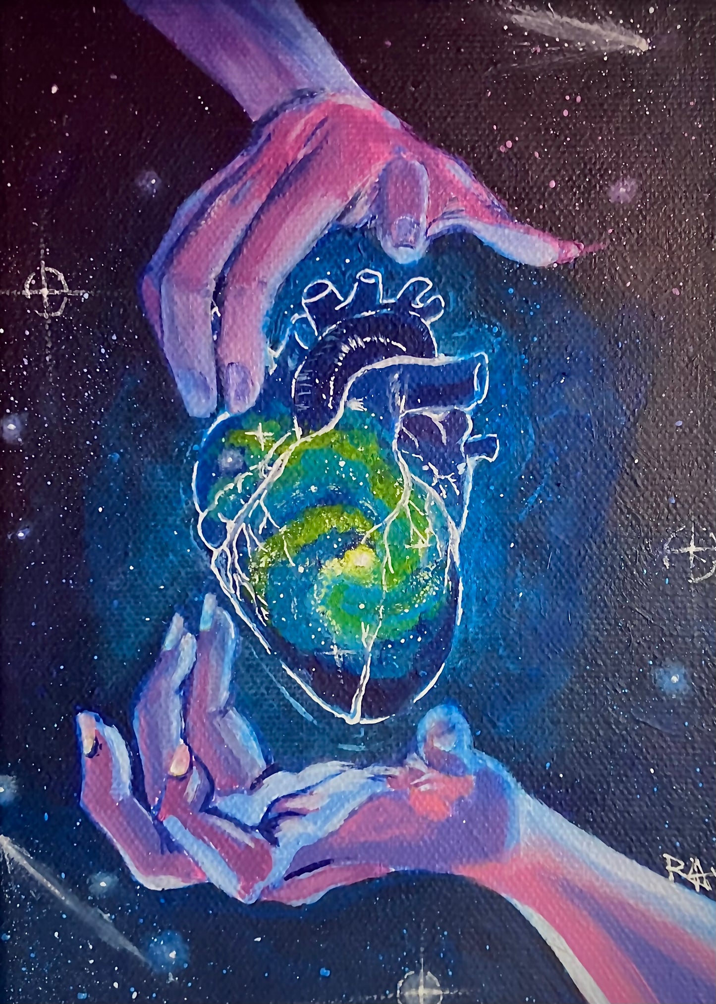 The Heart of God - Original 5x7 painting