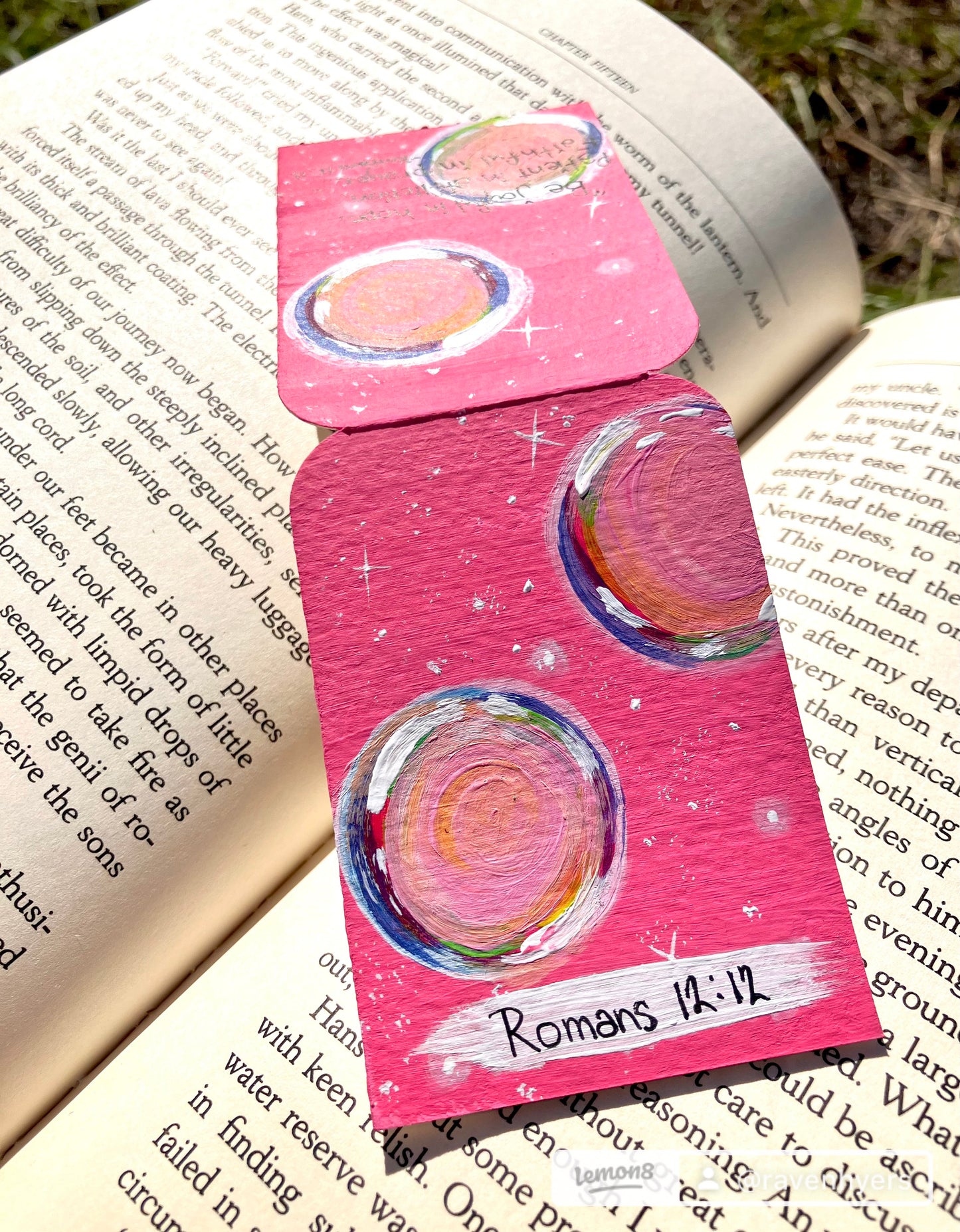 Romans12:12 Bubbles- Original Magnetic Bookmark
