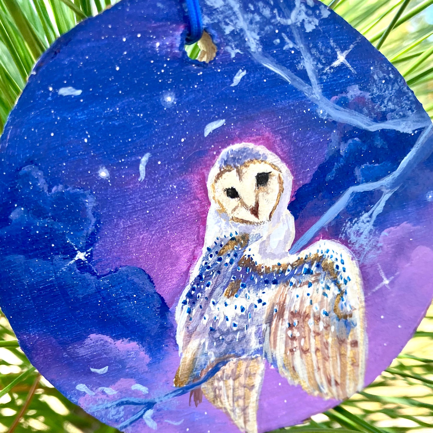 The Mystical Owl- Hand painted Ornament