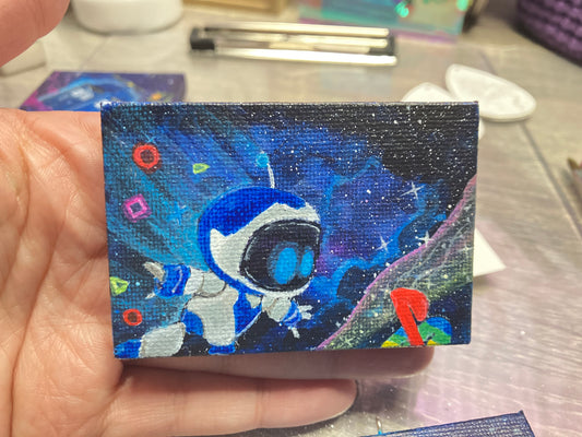 Cute Astro Robot mini painting