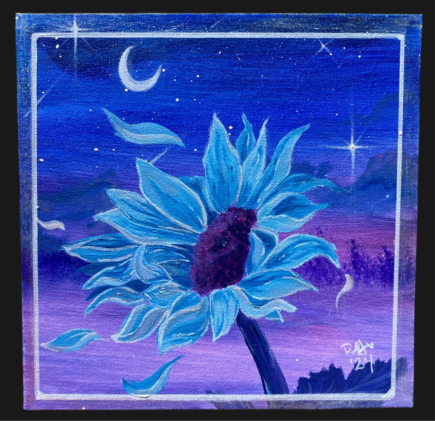 “Sunflower at Dusk” Art