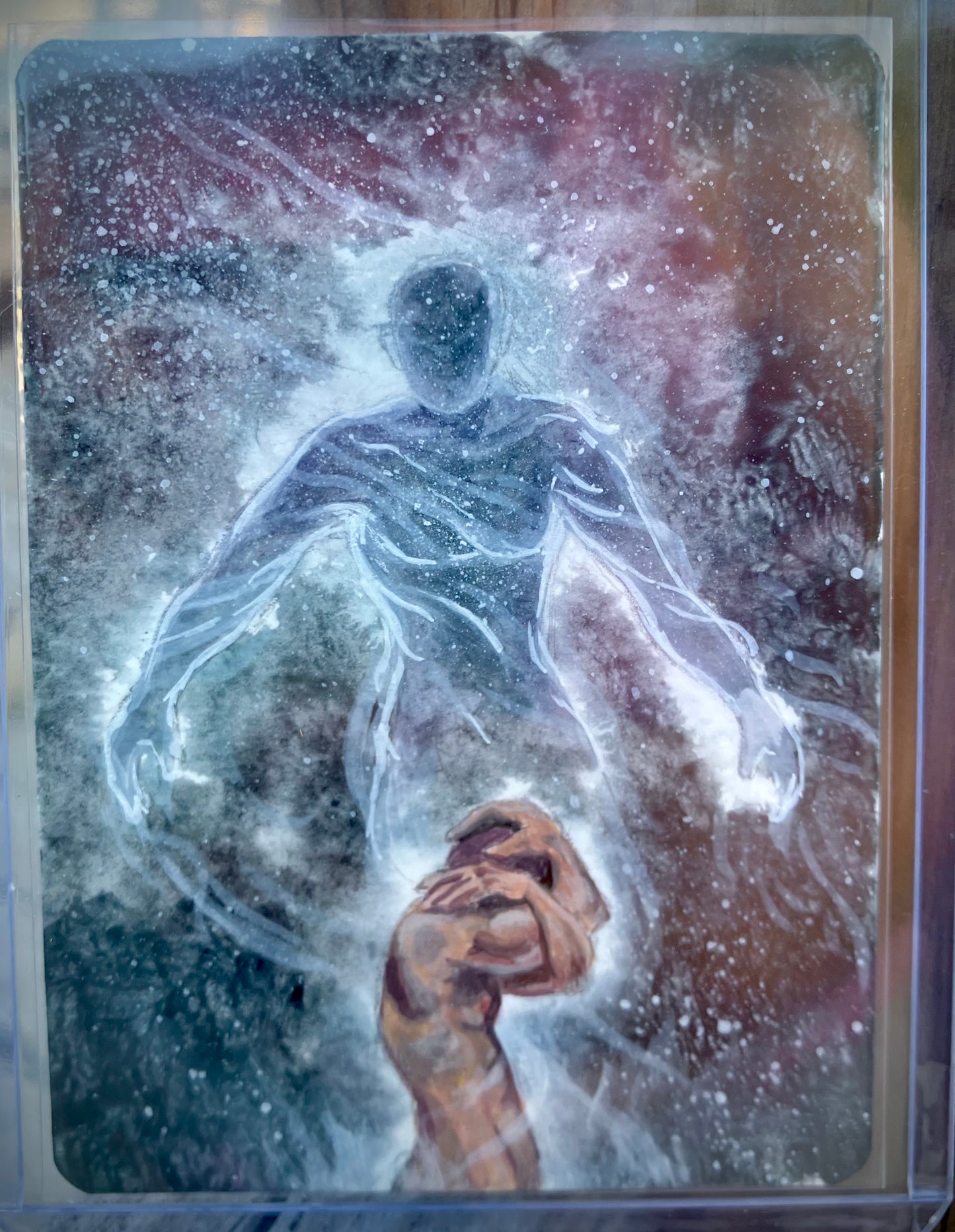 Salvation- Hand painted ACEO collectors card