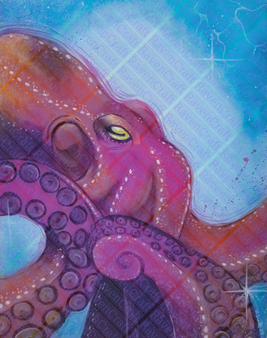 “Expressive as the Ocean” Octopus Fine Art Print